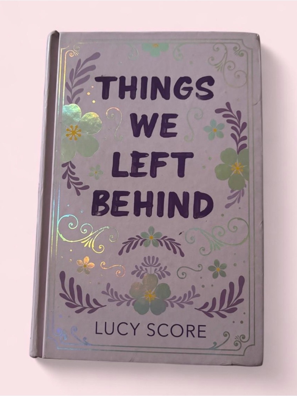 Things We Left Behind Hardcover - Purple Floral